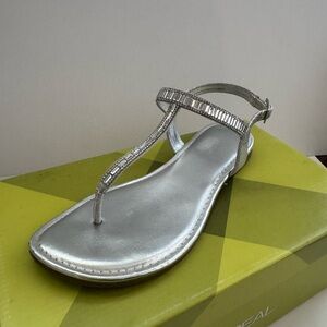 Xappeal Shimmering Silver Sandals